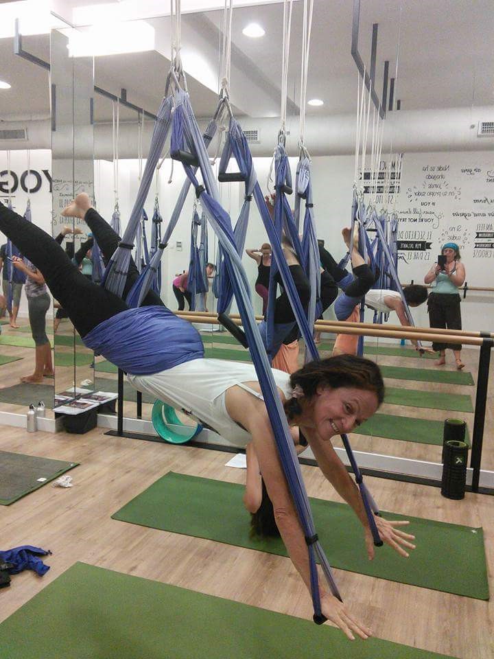 Red Cord Suspension Training and Aerial Yoga Trapeze - AerialBodies Fitness  - West Palm Beach